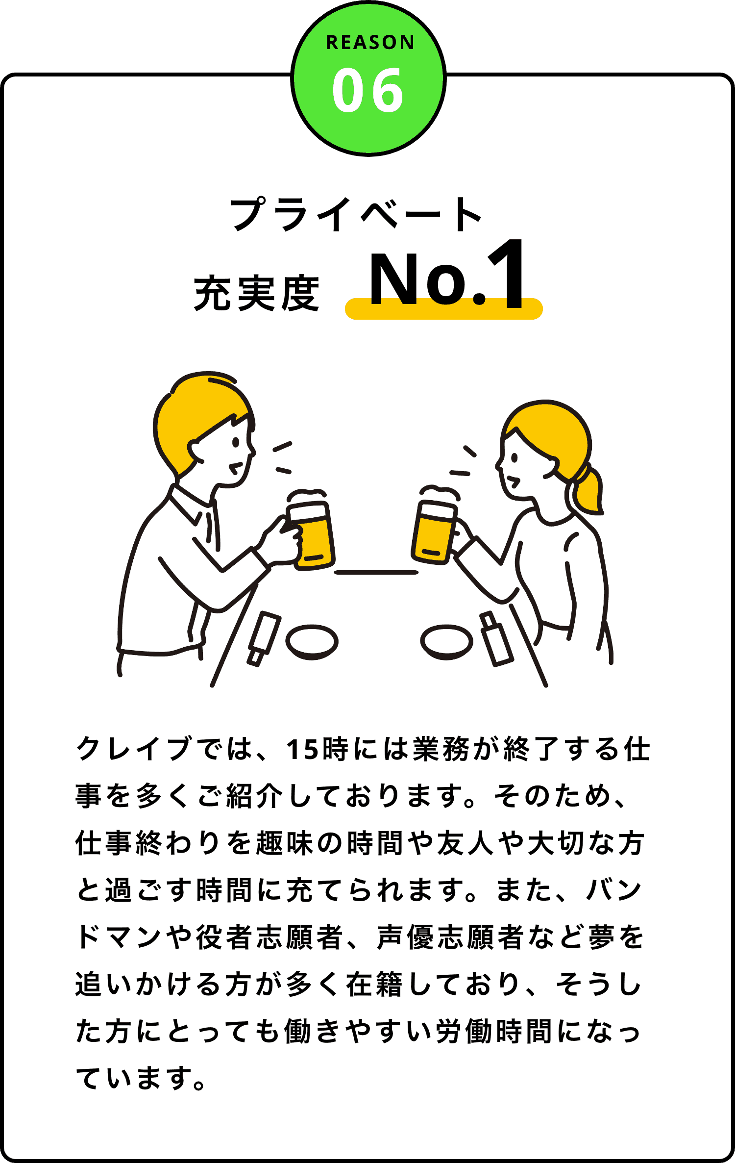 クレイブが選ばれる理由6